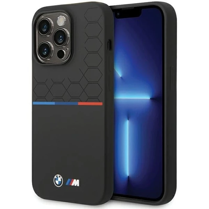 BMW BMHCP15X22SMPK Apple iPhone 15 Pro Max Silicone Pattern black