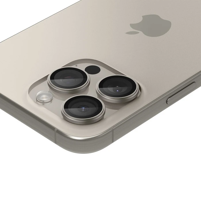 Spigen Optik.TR EZ Fit Camera Protector Apple iPhone 14 Pro / Max / 15 Pro / Max / 16 Pro / Max / 17 Pro / Max Natural Titanium [2 PACK]