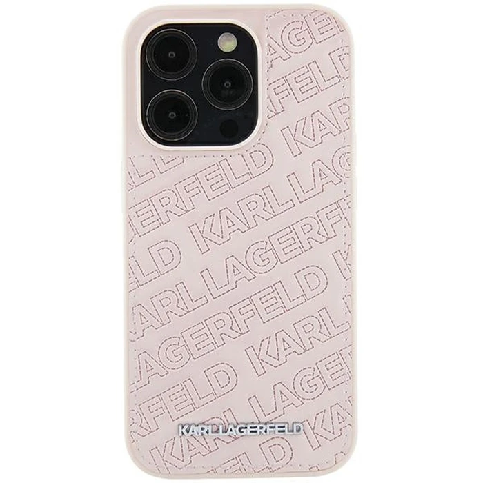 Karl Lagerfeld KLHCP15MPQKPMP Apple iPhone 15 Plus / 14 Plus hardcase Quilted K Pattern pink
