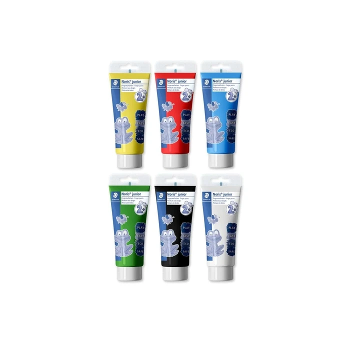 Σετ Δακτυλομπογιές Staedtler Noris Club 6 x 100 ml - Πολύχρωμο