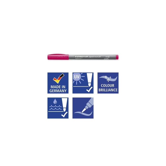 STAEDTLER MultiInk Pigment Arts μαρκαδόροι πινέλου σετ 12 - Παστέλ