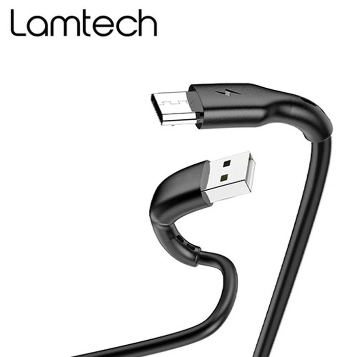 Καλώδιo USB Lamtech Data Micro 1m Black