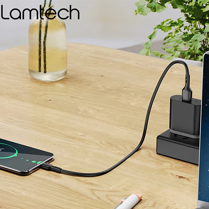 Καλώδιo USB Lamtech Data Micro 1m Black