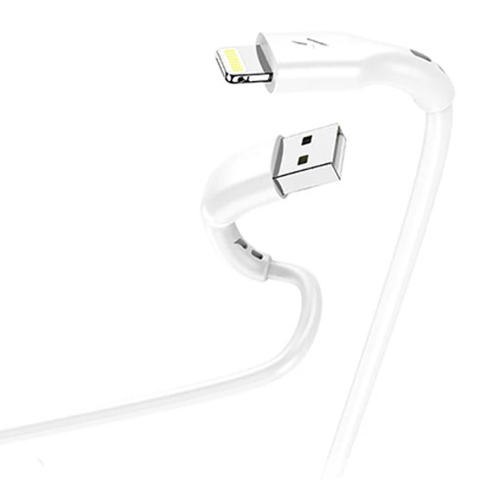 Καλώδια USB Lamtech Charging & Data Lightning 1m White