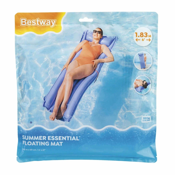 Bestway Φουσκωτό Στρώμα Θαλάσσης Μωβ 69x183cm 44007
