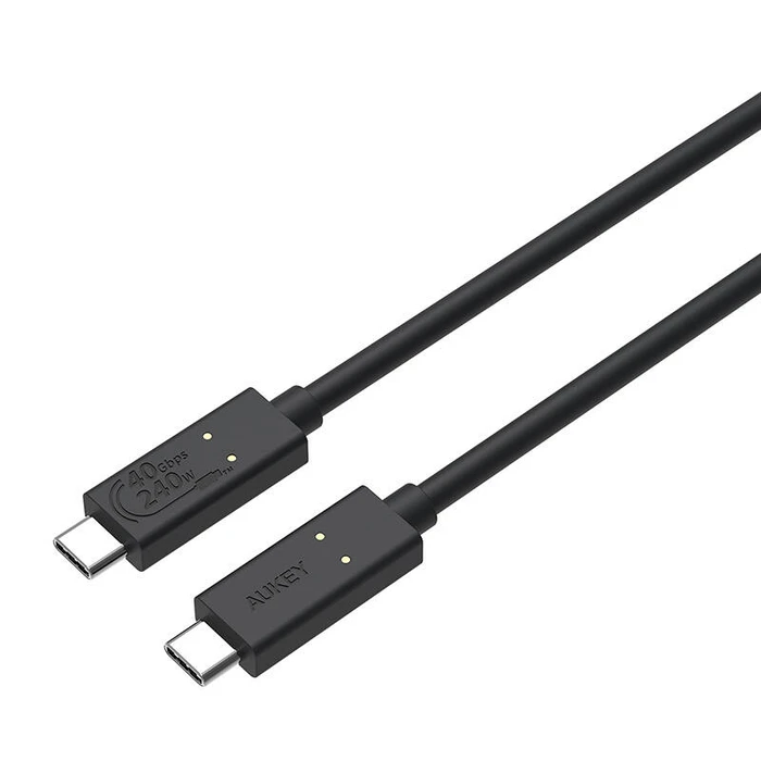Καλώδιο USB-C Aukey to USB-C, CB-TCC241, 240W, 0.8m (Black)