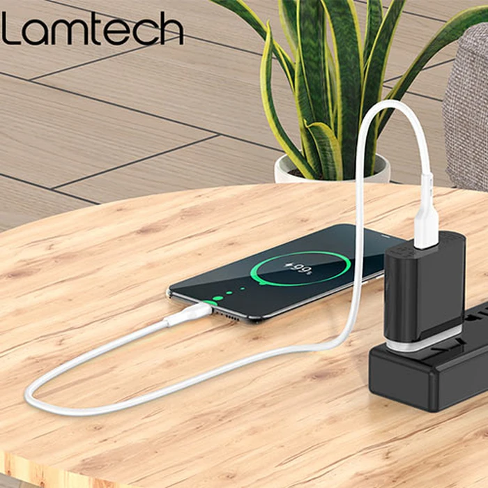 Καλώδιo USB Lamtech Data Micro 1m WHITE