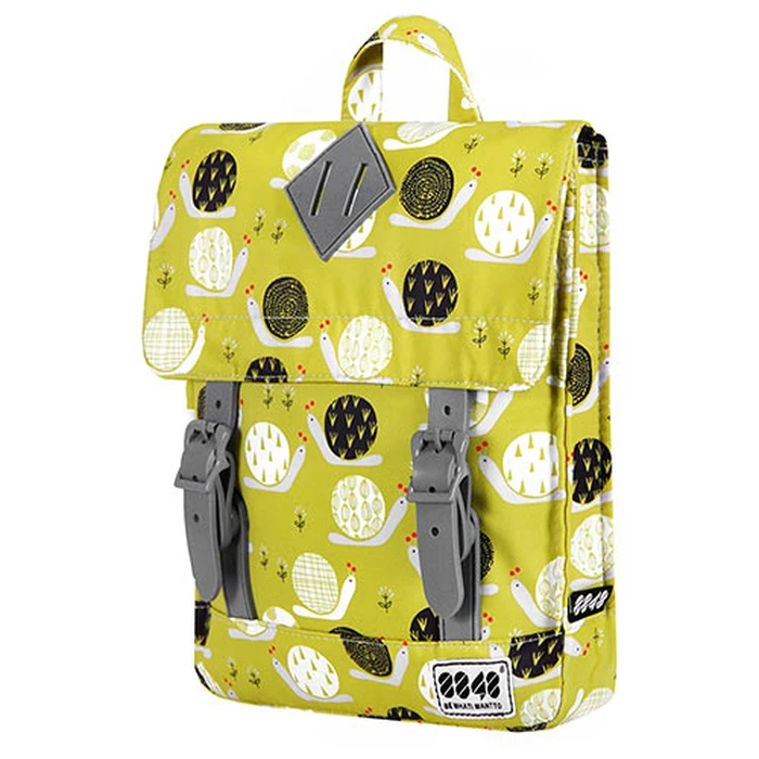 Σχολική Τσάντα 8848 Backpack for CHILDREN With SNAILS PRINT YELLOW