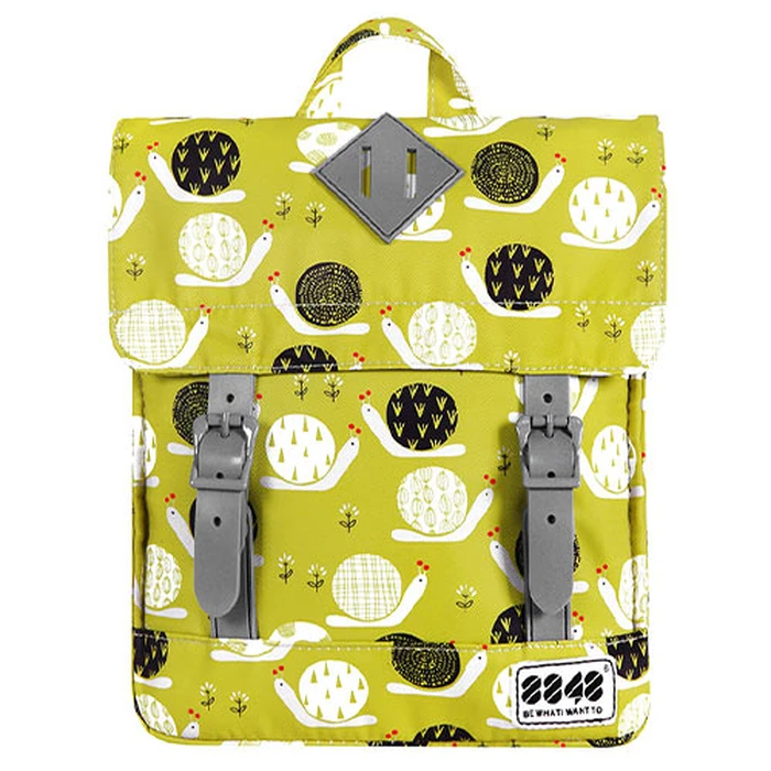 Σχολική Τσάντα 8848 Backpack for CHILDREN With SNAILS PRINT YELLOW