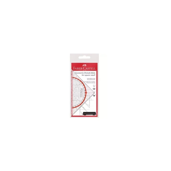 FABER-CASTELL Geometry triangle small with handle 14 cm