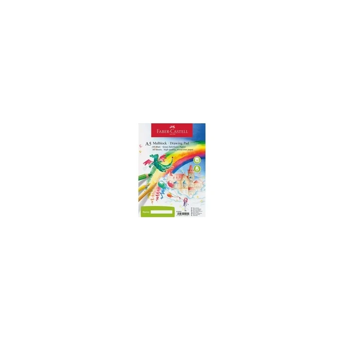 FABER-CASTELL Malblock A5 - Drawing Pad, 60 sheets, 80 g/m²