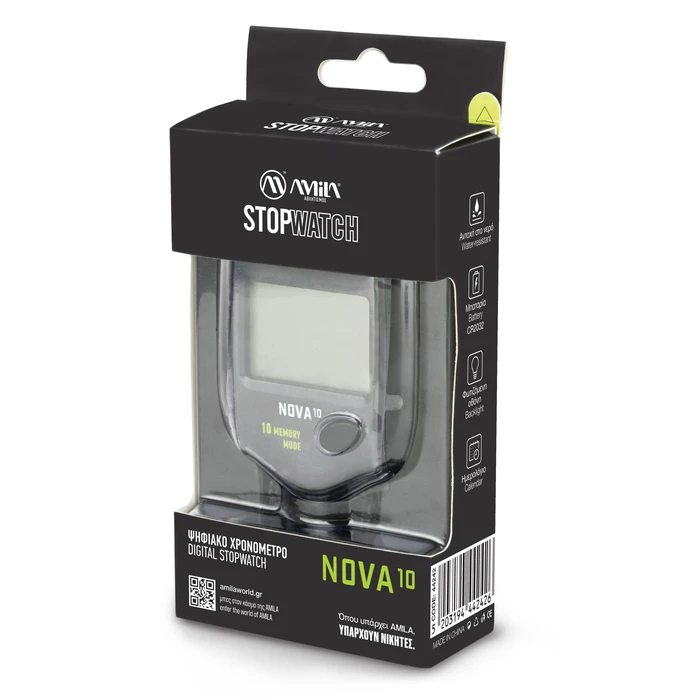 Digital Stopwatch Nova 10 - Black