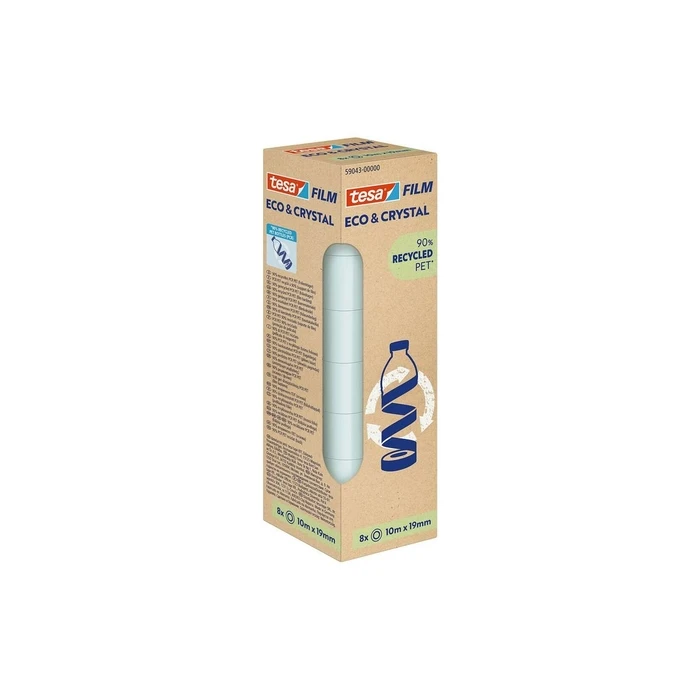 Tesa Transparent Adhesive Tape 10 m x 19 mm - 8 pcs