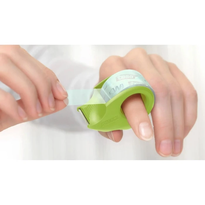 tesa ECO & CRYSTAL, 2 rolls 10 m x 19 mm with mini hand dispenser