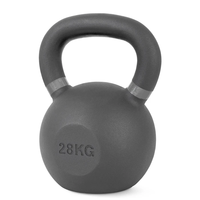Kettlebell AMILA από χυτοσίδηρο 28 kg - Μαύρο/Γκρι