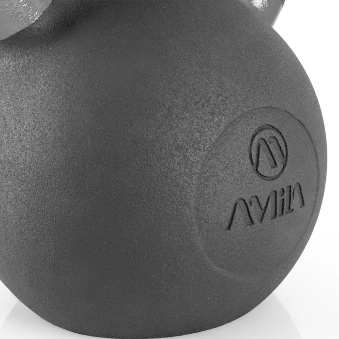 Kettlebell AMILA από χυτοσίδηρο 28 kg - Μαύρο/Γκρι