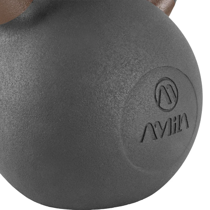 Kettlebell Χυτοσίδηρος 32kg - Μαύρο / Καφέ (AMILA)