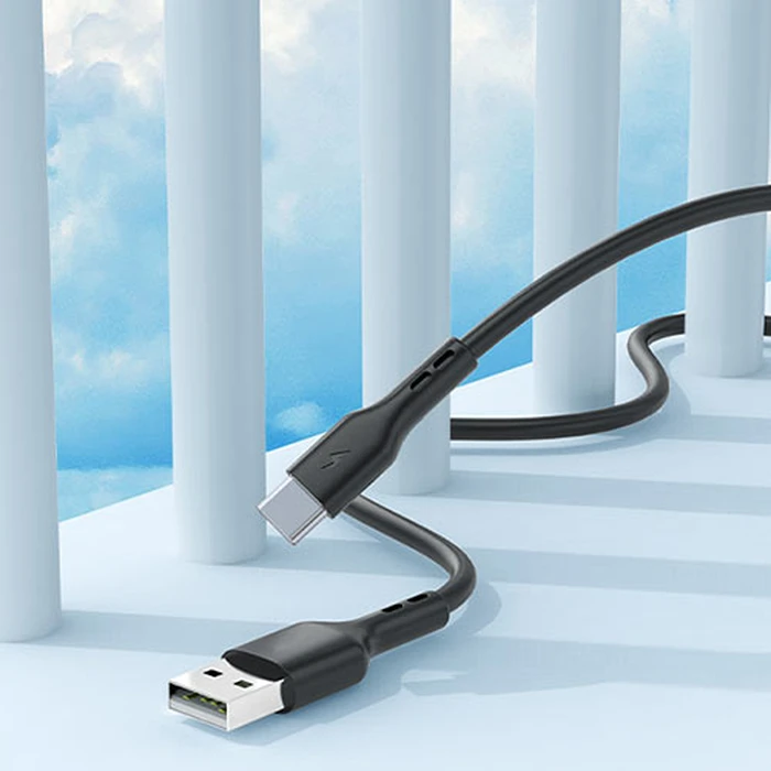 Καλώδιo USB Lamtech Data Type-C 2m Black