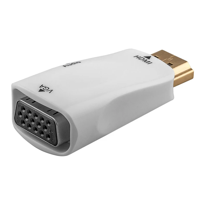 Αντάπτορας HDMI Goobay σε VGA 44793 με 3.5mm, 1080p/60Hz, λευκός