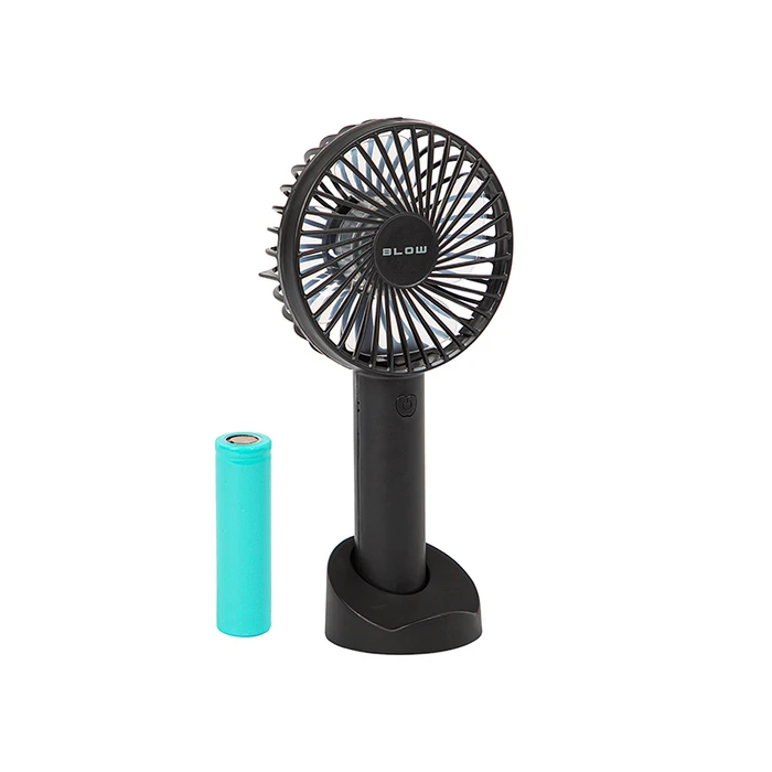 Φορητός Ανεμιστήρας Usb Με Επαναφορτιζόμενη Μπαταρία Μαύρος Blow