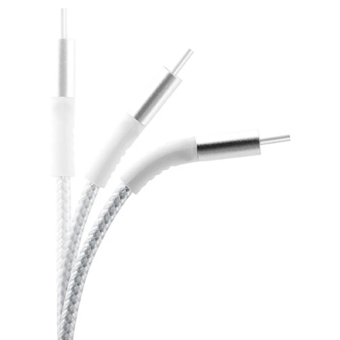 Καλώδιo USB Lamtech Type-C V2,0 HIGH QUALITY UNBREAKABLE SILVER 2M