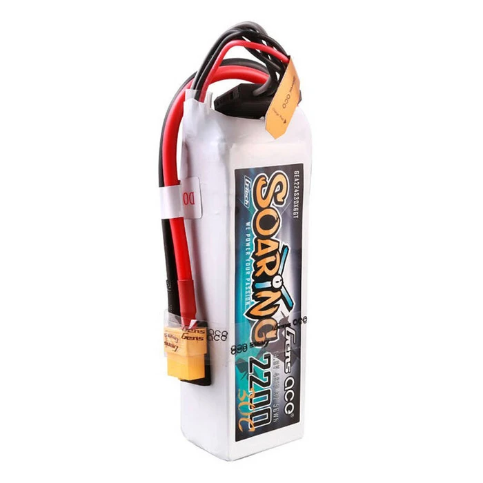 Gens Ace Soaring Li-Po Battery 14.8V 2200mAh 30C 4S XT60 (2 pcs) - 067490