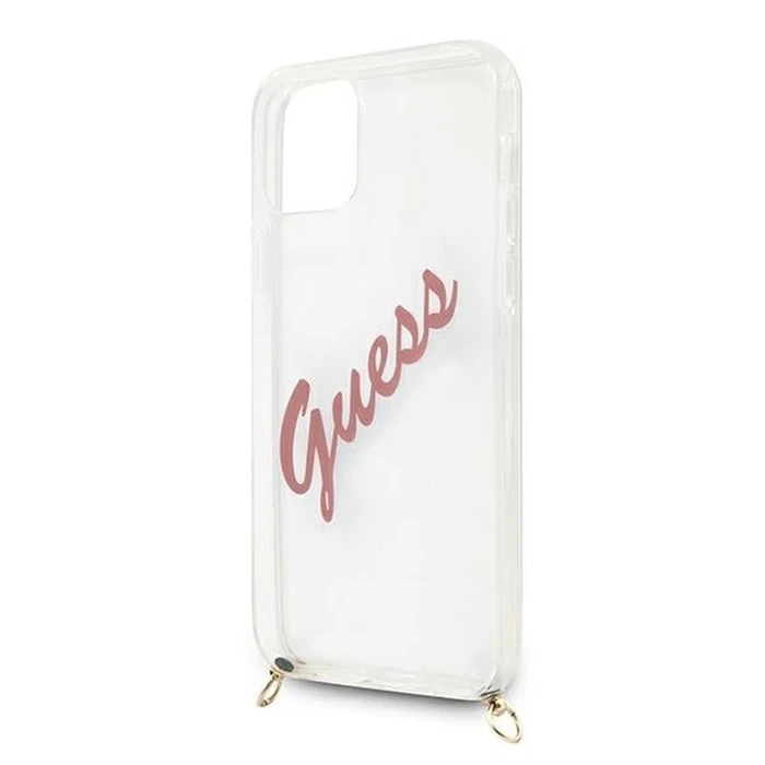 [CR] Guess GUHCP12SCRTVSPI Apple iPhone 12 mini pink hardcase Script Vintage