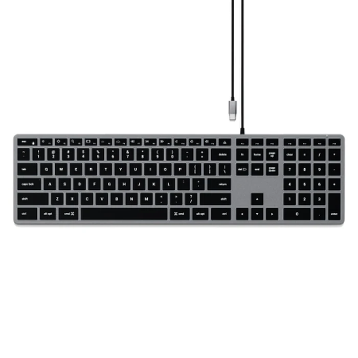 Satechi Slim W3 Wired USB-C Keyboard (space gray)