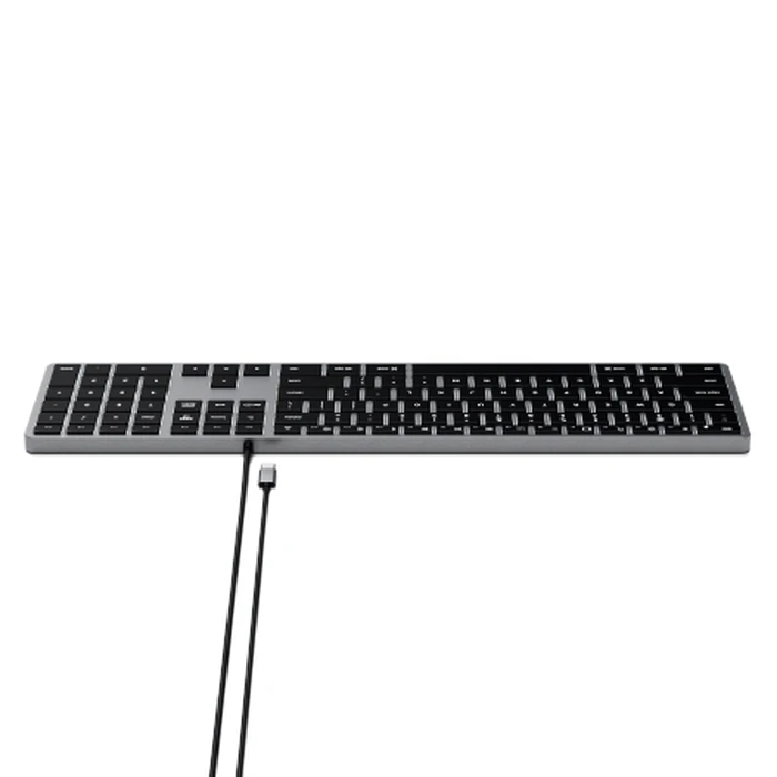 Satechi Slim W3 Wired USB-C Keyboard (space gray)