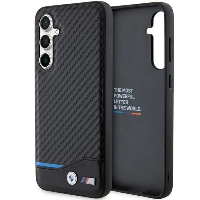 BMW BMHCS23FE22NBCK Samsung Galaxy S23 FE Leather Carbon black