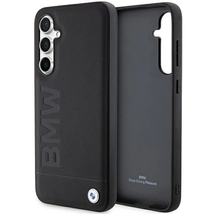 BMW BMHCS23FESLLBK Samsung Galaxy S23 FE Leather Hot Stamp black