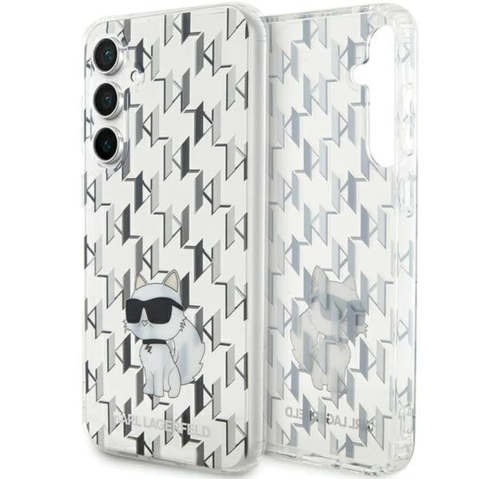 Karl Lagerfeld KLHCS23FEHNCMKLT Samsung Galaxy S23 FE hardcase Monogram Choupette transparent