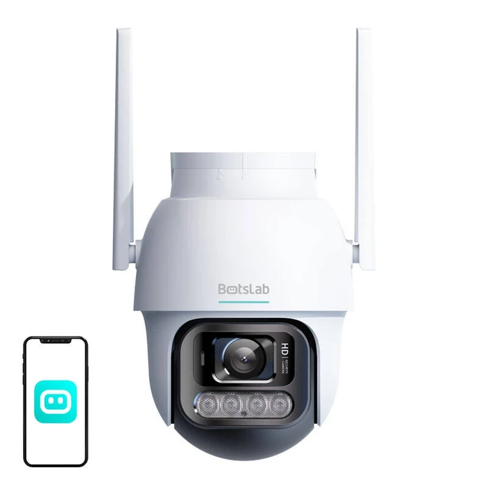 IP Κάμερα Botslab Εξωτερική PT W311 Wi-Fi 3MP (Λευκό)
