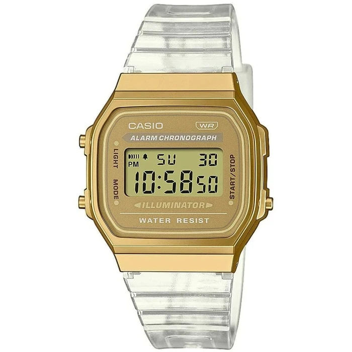 Ρολόι Ανδρικό Casio VINTAGE COLLECTION - TRANSPARENT BAND - GOLD (? 36 mm)