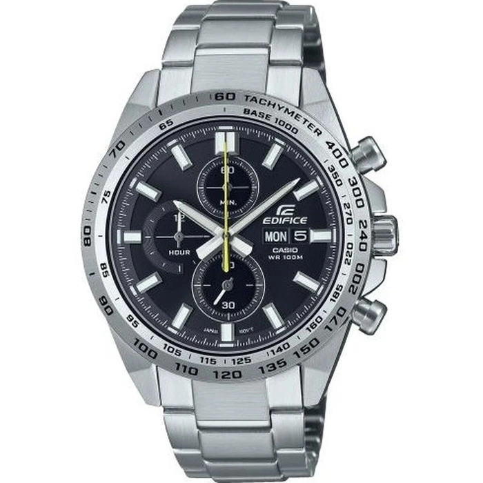Ανδρικό Ρολόι Casio SPORTS CHRONOGRAPH Μαύρο Ασημί