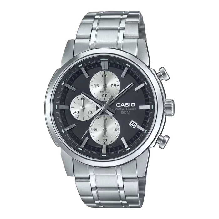 Casio Ανδρικά Ρολόγια MTP-E510D-1A2VDF Ασημί
