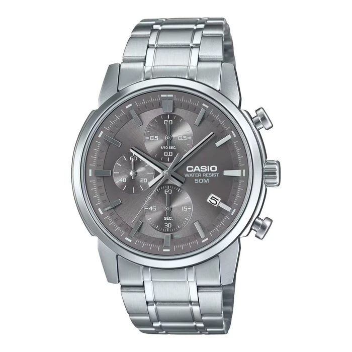 Casio Men's Watch MTP-E510D-8AVDF Silver 42 mm