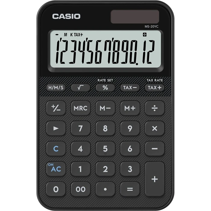 Αριθμομηχανές Casio MS-20YC-BK μαύρη