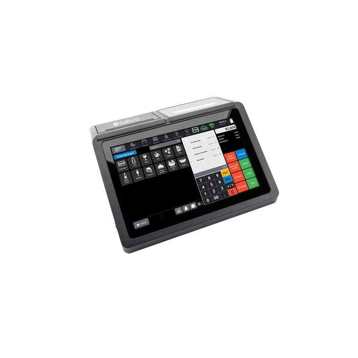 Olympia T110 Cash Register / POS System with Integrated Printer, Black