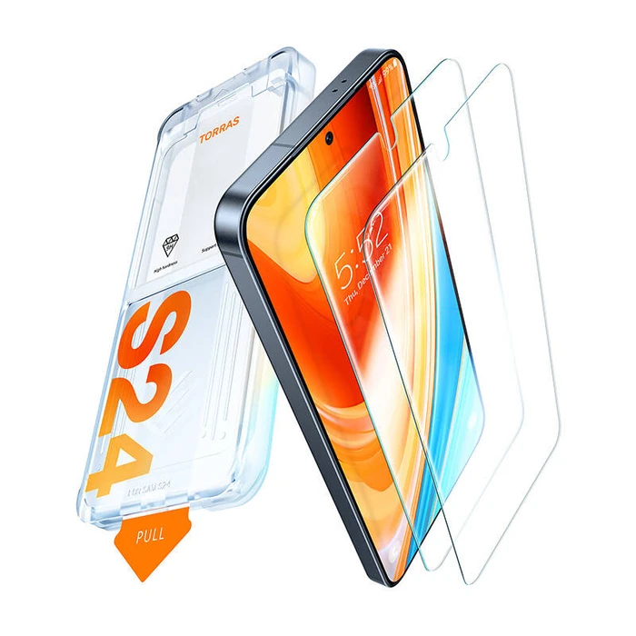 Tempered Glass for Samsung S24+ Torras Install Master
