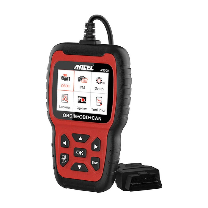 Διαγνωστικό Αυτοκινήτου Ancel Scanner OBD2 AS500/AC105 (Κόκκινο/Μαύρο)