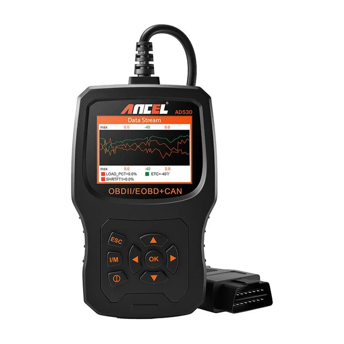 Διαγνωστικό Scanner Ancel OBD2 AD530 (Μαύρο)