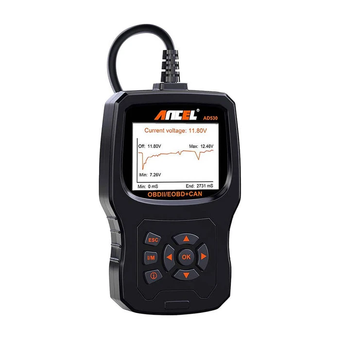 Διαγνωστικό Scanner Ancel OBD2 AD530 (Μαύρο)