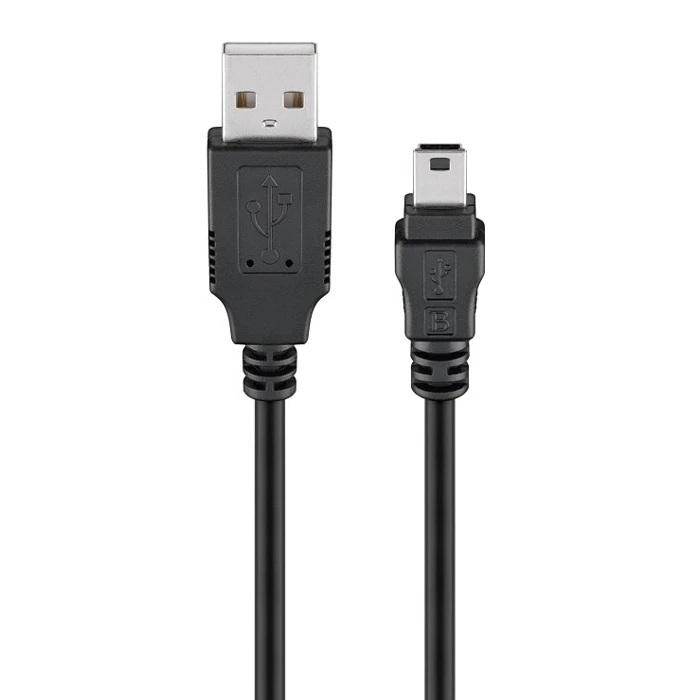 Καλώδιο Usb Goobay Σε Usb Mini 45740 480mbps 1m Μαύρο