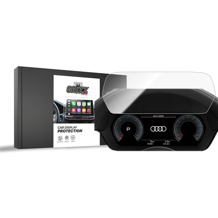 Ceramic GrizzGlass CarDisplay Protection Audi A3 8Y Virtual Cockpit Plus 12,3" (2020-2026)
