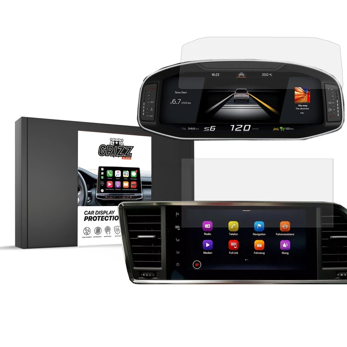 Ceramic GrizzGlass CarDisplay Protection Cupra Ateca 9,2" (2020-2026) [2in1]