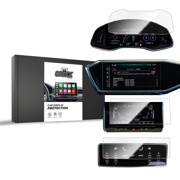 Ceramic GrizzGlass CarDisplay Protection Audi A7 C8 2018-2025 [4in1]