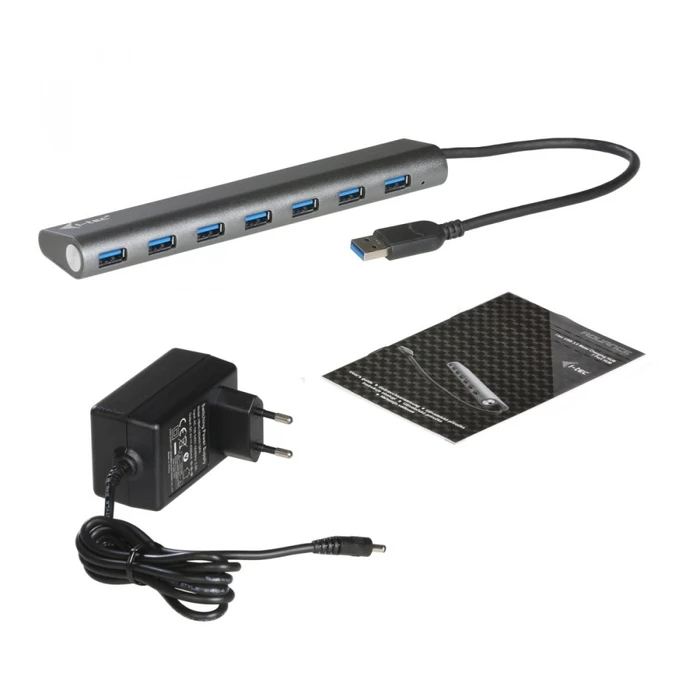 USB Hub i-tec USB 3.0 Metal Charging - 7 ports power supply/charging