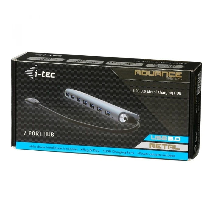 USB Hub i-tec USB 3.0 Metal Charging - 7 ports power supply/charging