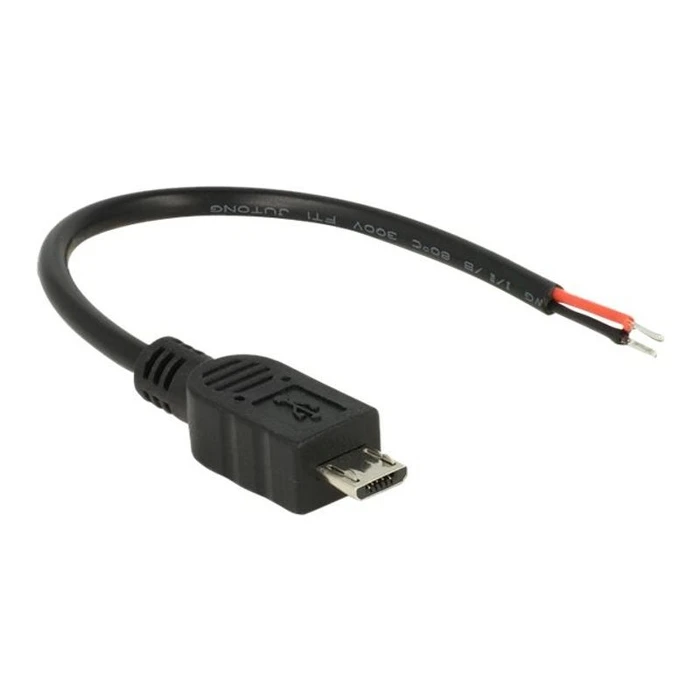Καλώδιο microUSB DeLock power cable - without plug up to type B (power only) - 10 cm